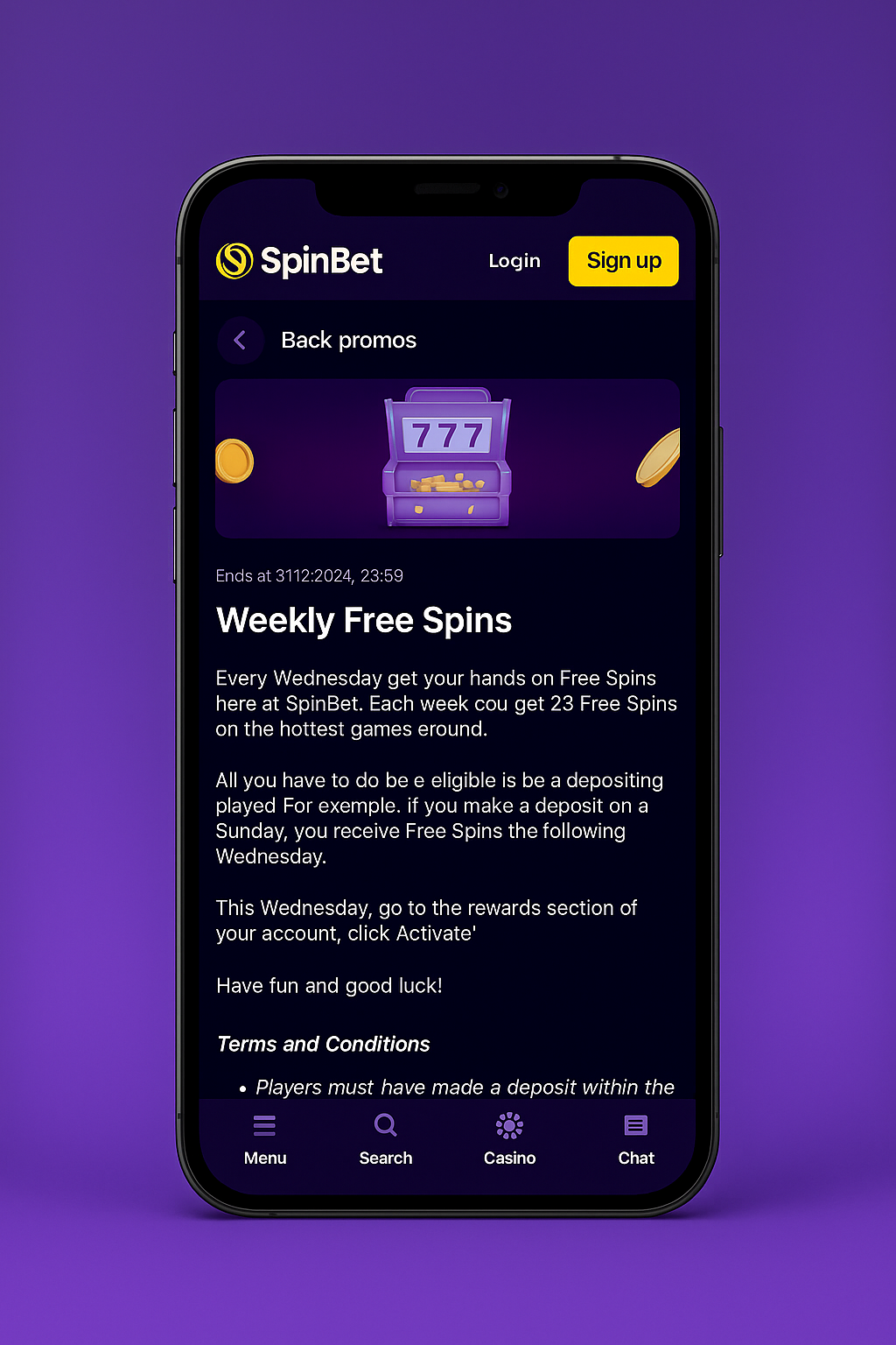 SpinBet Welcome Bonus
